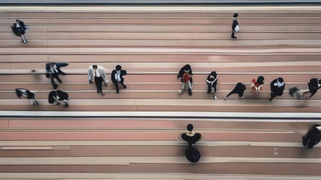 한국 직장인 여성이 점심시간에 사무실 근처 공원에서 눈을 감고 웃고 있는 모습