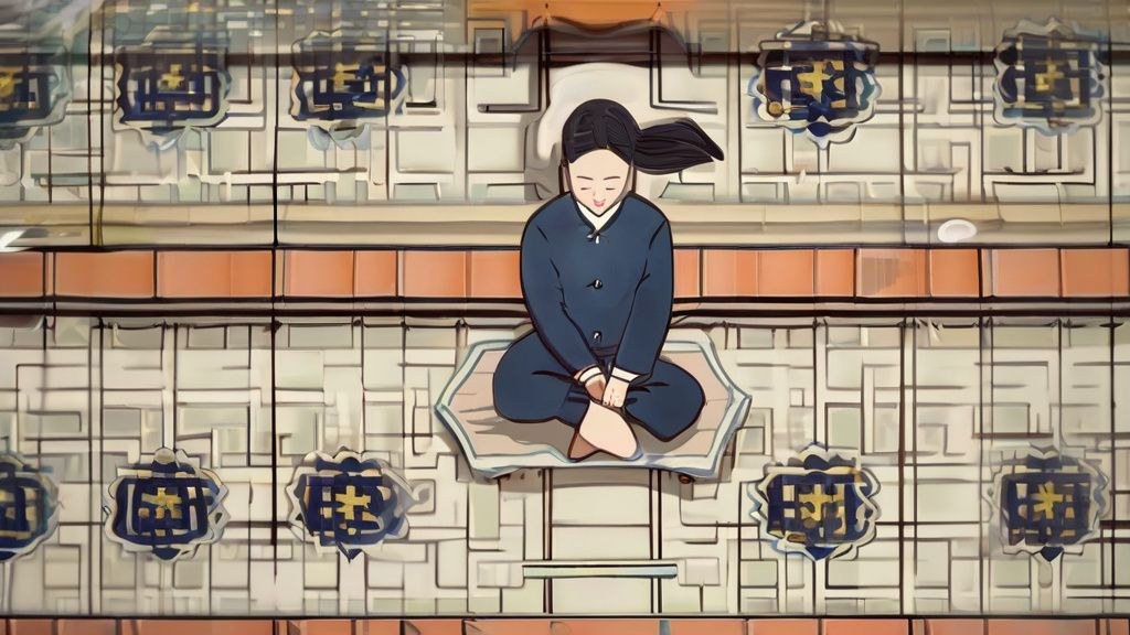 한국 가정집 방 안, 우쿨렐레를 들고 코드를 잡고 있는 손. 옆에는 악보가 놓여 있다.